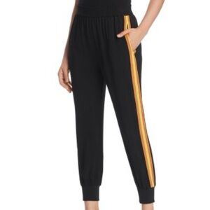 Kobi Halperin crochet side stripe elastic waist jogger pants